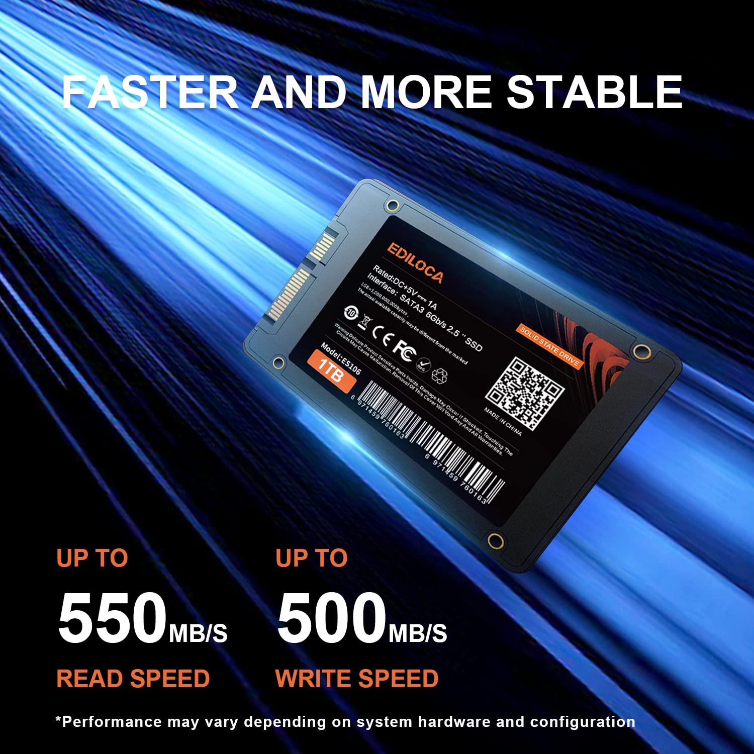 Ediloca ES106 2,5" SSD SATA III