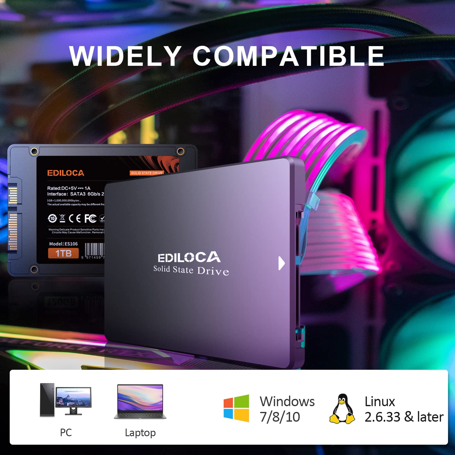 Ediloca ES106 2,5" SSD SATA III