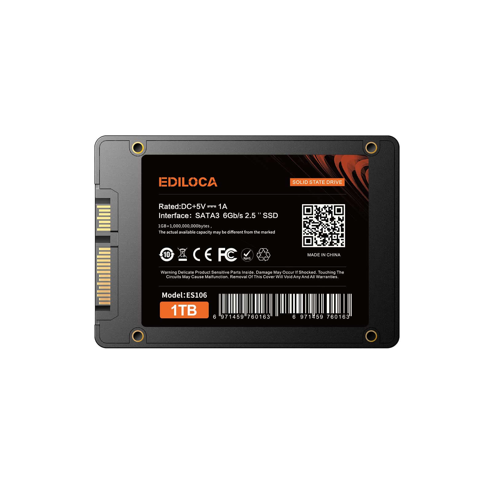 Ediloca ES106 2,5" SSD SATA III