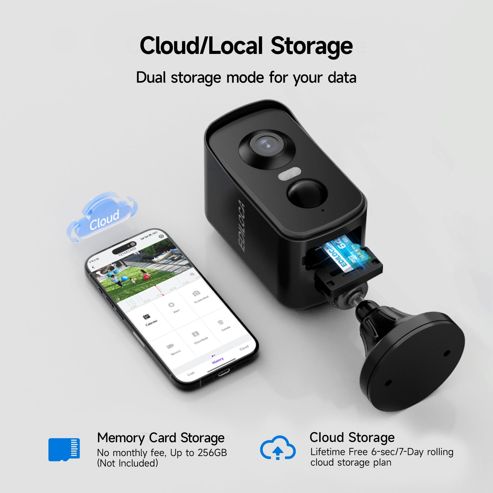 EDILOCA Battery Powered WiFi Camera