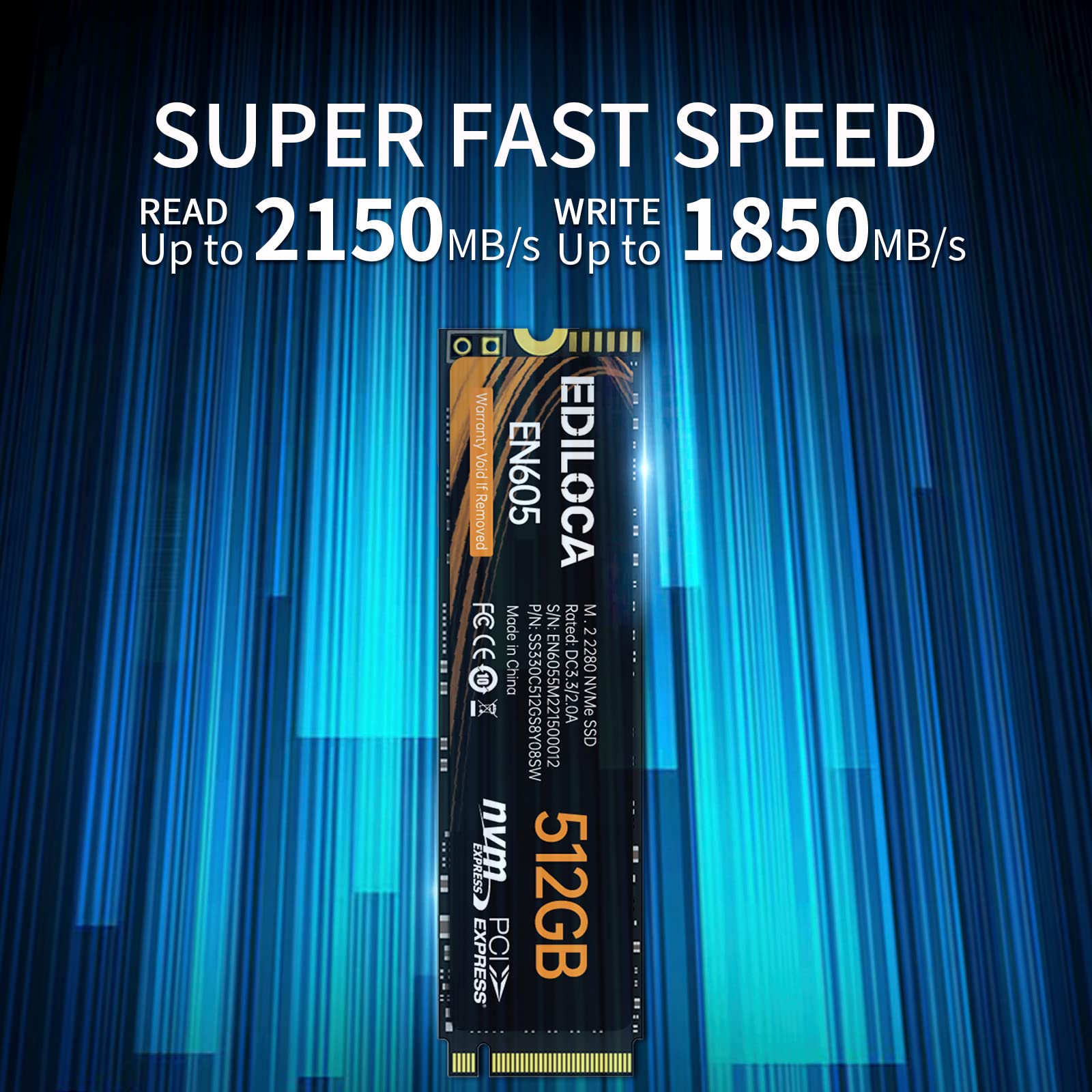 Ediloca EN605 M.2 SSD PCle 3.0x4