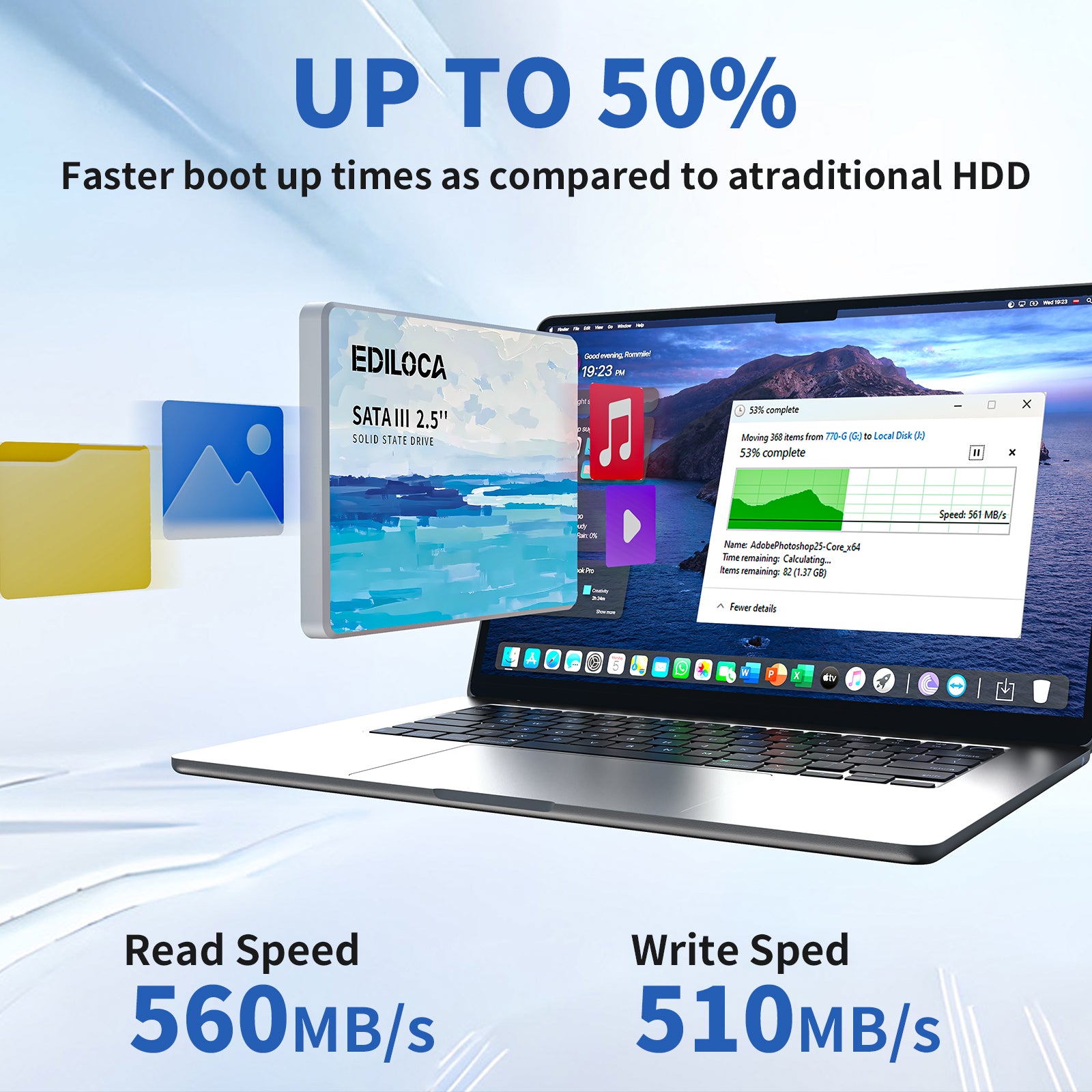 新品 EDILOCA ES580E 512GB エディロカ SSD 2.5インチ Ediloca ES580E 2.5