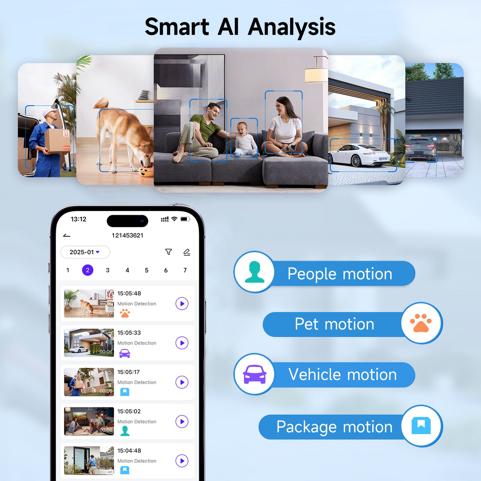EDILOCA Battery Powered WiFi Camera